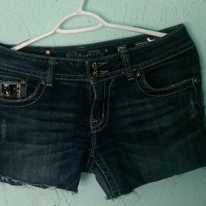 Blue jean shorts